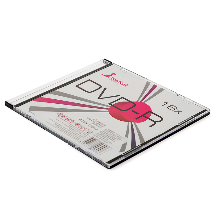 Диск DVD-R SmartTrack, 16x, 4,7 Гб, Slim, 1 шт
