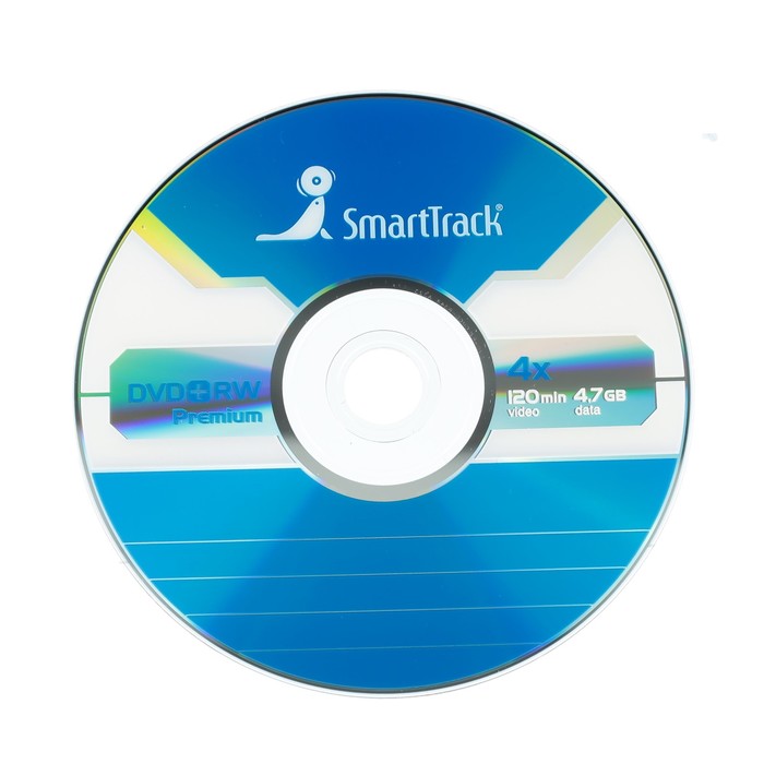 Диск DVD+RW SmartTrack, 4x, 4,7 Гб, Cake Box, 50 шт