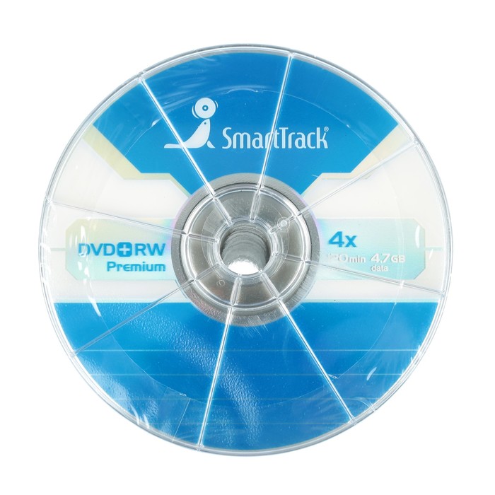 Диск DVD+RW SmartTrack, 4x, 4,7 Гб, Спайка, 100 шт