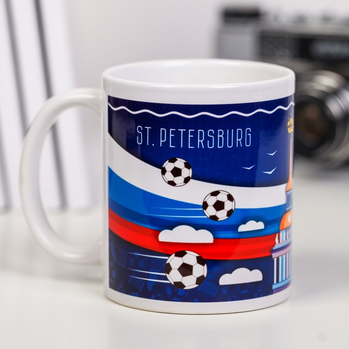 Кружка с сублимацией «Санкт-Петегрбург. Адмиралтейство. Футбол»