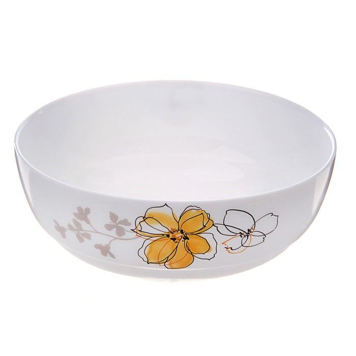 Салатник 800 мл "Шлейф волшебства", 19 см, опаловое стекло