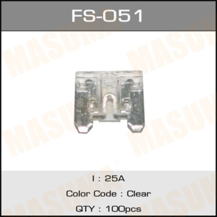 Предохранитель флажковый mini Masuma FS051