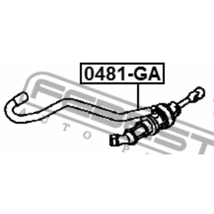 Цилиндр сцепления главный febest 0481-ga