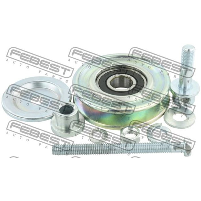 Ролик натяжной ремня кондиционера комплект febest 0487-k96w