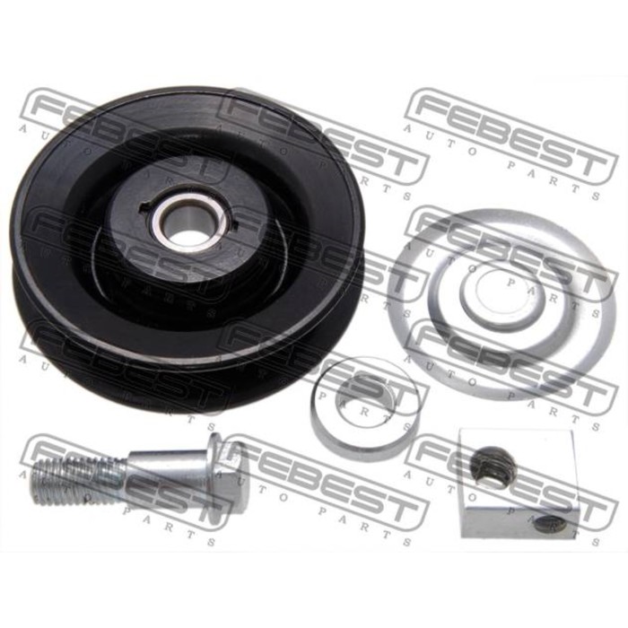 Ролик натяжной ремня кондиционера комплект febest 0487-v75