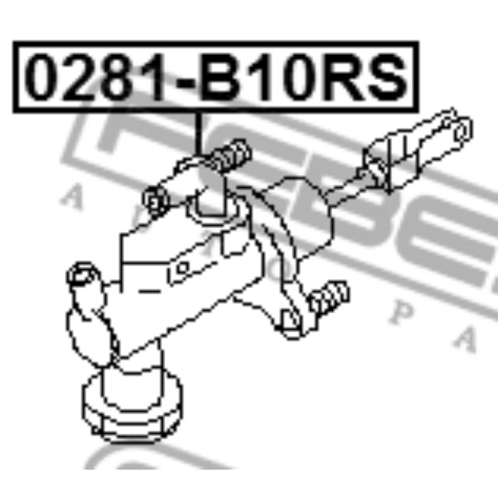 Цилиндр сцепления главный febest 0281-b10rs