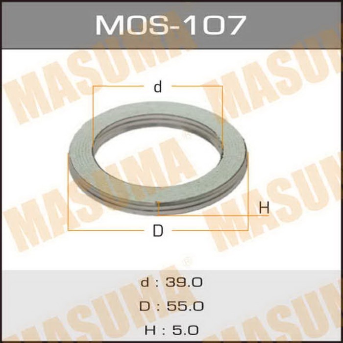 Уплотнительное кольцо под выхлопной коллектор Masuma MOS107