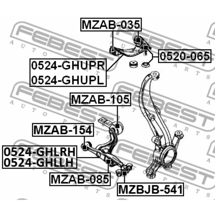 Опора шаровая FEBEST 0520-065