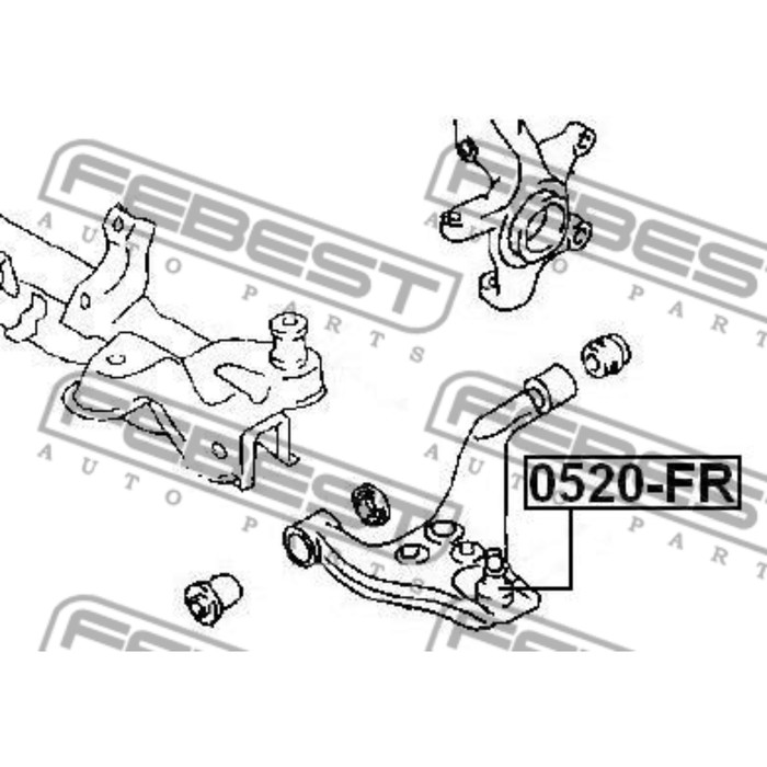 Опора шаровая FEBEST 0520-fr