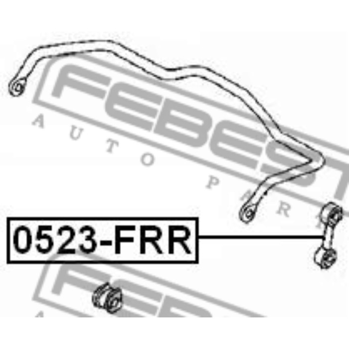 Тяга стабилизатора задняя febest 0523-frr