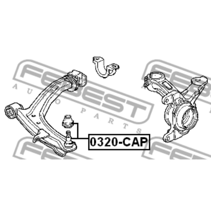 Опора шаровая FEBEST 0320-cap