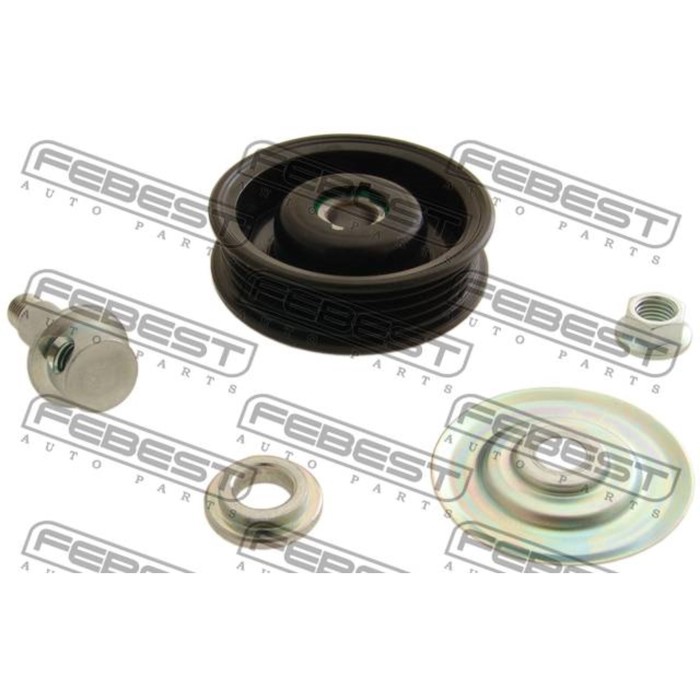 Ролик натяжной ремня кондиционера комплект febest 0187-hdj100