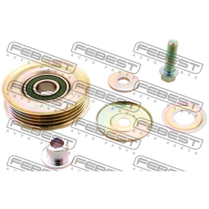 Ролик натяжной ремня кондиционера комплект febest 0387-crv