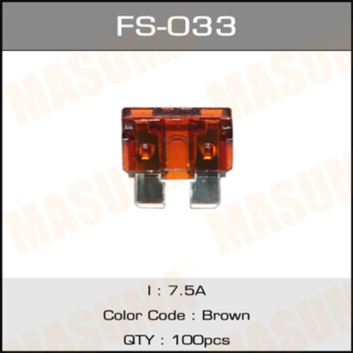 Предохранитель флажковый стандарт Masuma FS033