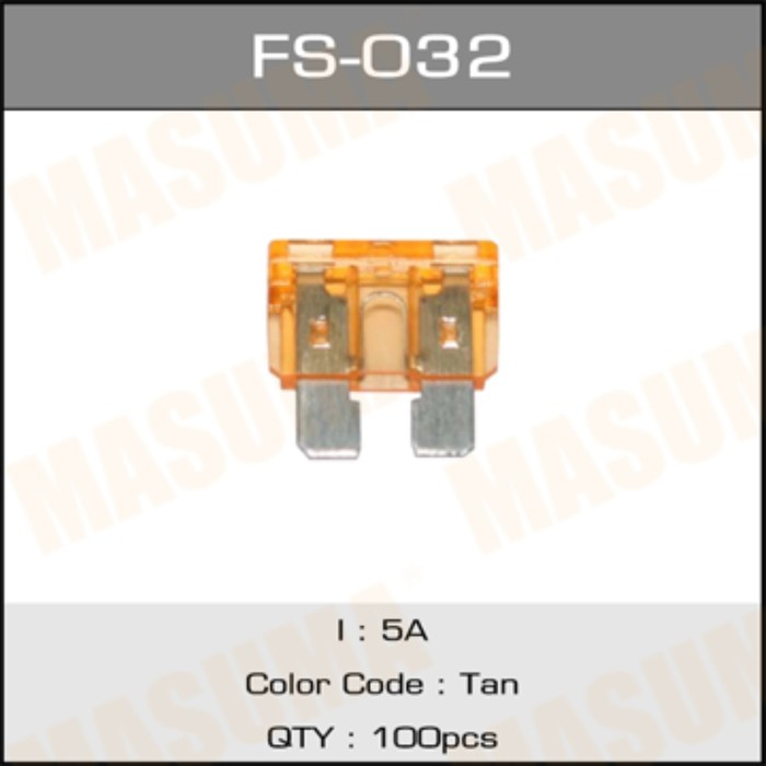 Предохранитель флажковый стандарт Masuma FS032
