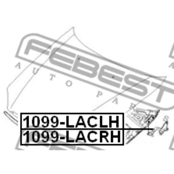 Петля капота правая febest 1099-lacrh