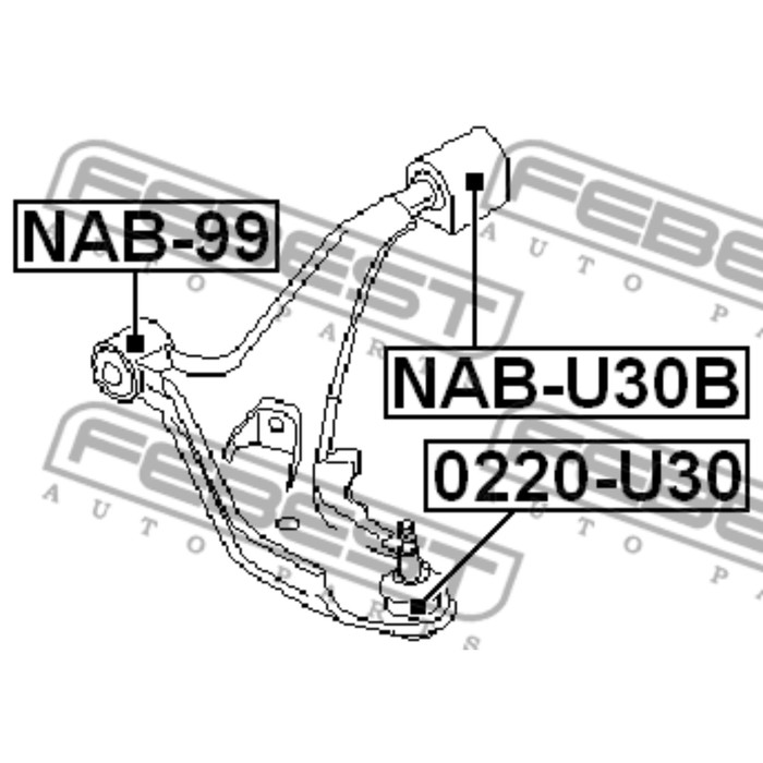 Опора шаровая FEBEST 0220-u30