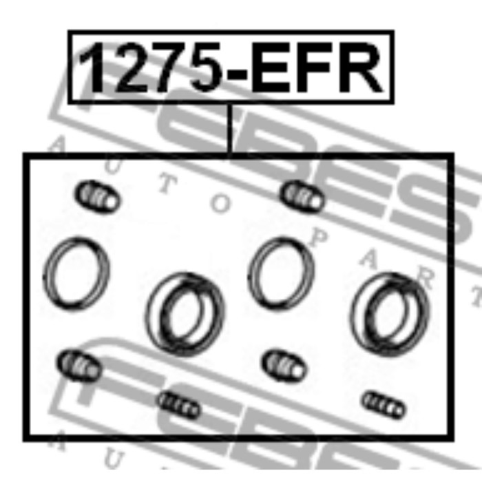 Ремкомплект тормозного суппорта FEBEST 1275-efr