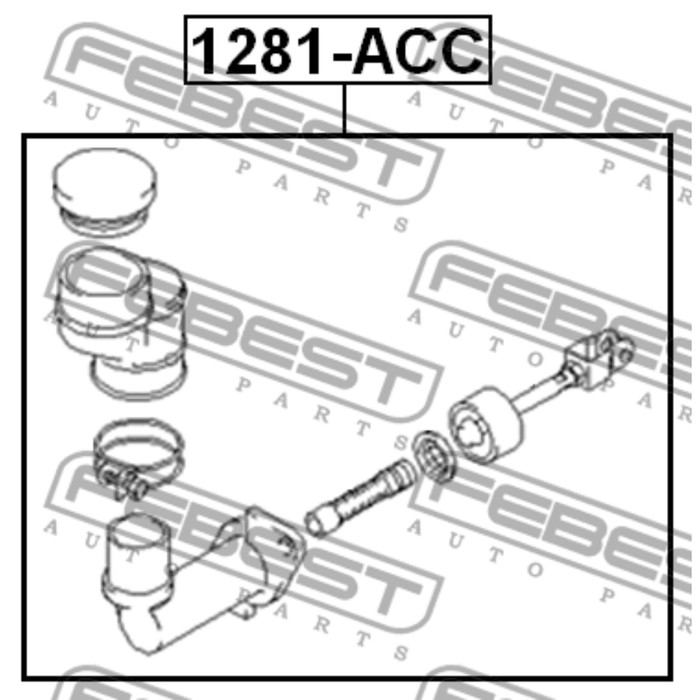 Цилиндр сцепления главный febest 1281-acc