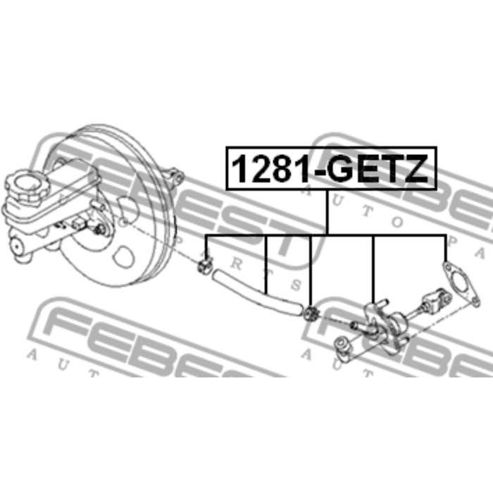 Цилиндр сцепления главный febest 1281-getz