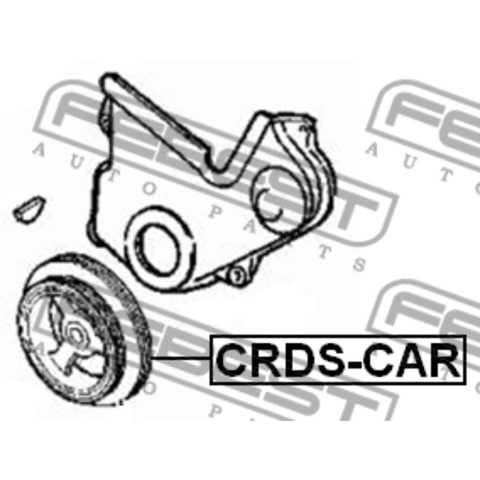 Шкив коленвала febest crds-car