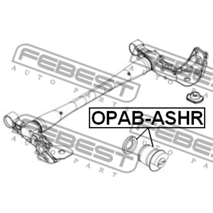 Сайлентблок задней балки febest opab-ashr