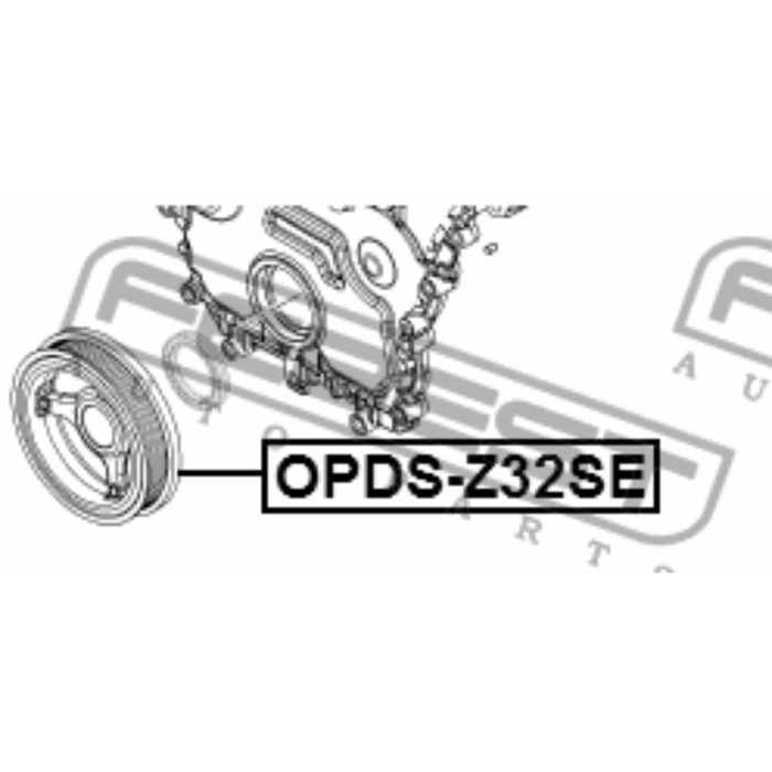 Шкив коленвала febest opds-z32se