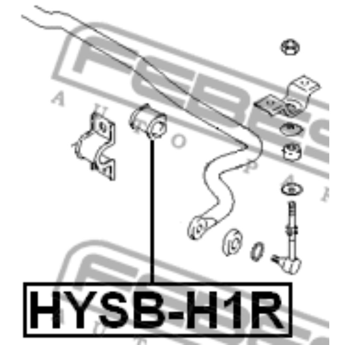 Втулка заднего стабилизатора d19.2 febest hysb-h1r