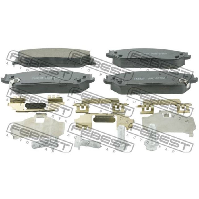 Колодки тормозные FEBEST 3501-emgf