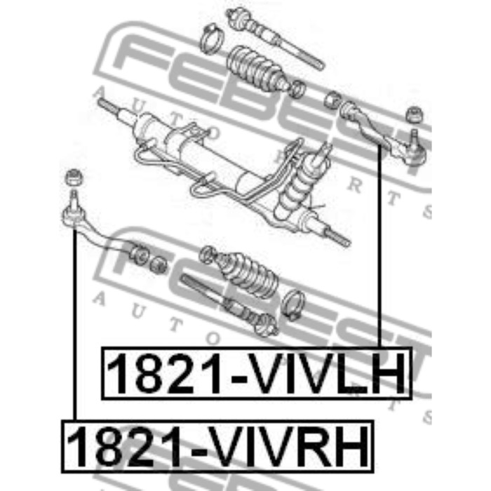 Наконечник тяги рулевой FEBEST 1821-vivrh