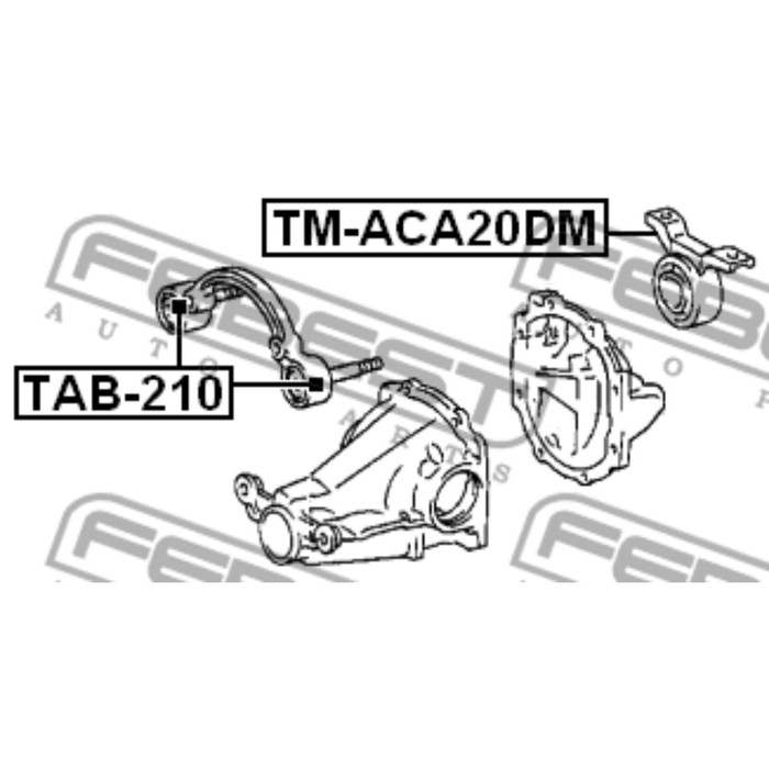 Подушка КПП FEBEST tm-aca20dm
