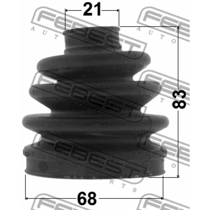 Пыльник ШРУСа FEBEST 2117-cbk