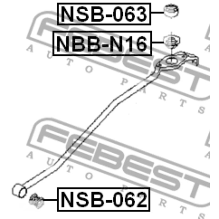 Пыльник кулисы КПП FEBEST nbb-n16