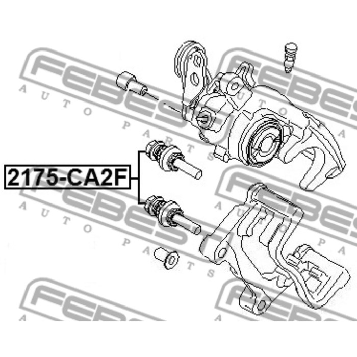 Ремкомплект тормозного суппорта FEBEST 2175-ca2f