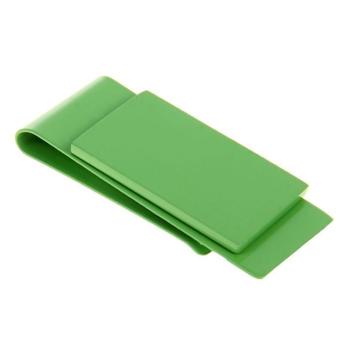 Зажим для денег металл Прямоугольник зеленый