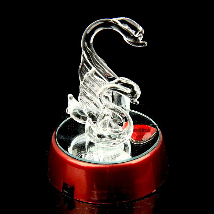 Сувенир световой "Лебедь с детками"