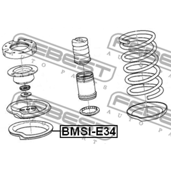 Проставка пружины FEBEST bmsi-e34
