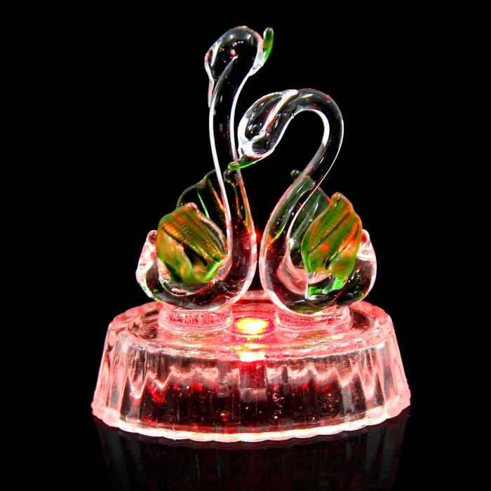 Сувенир "2 лебедя" световой