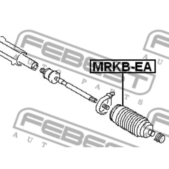 Пыльник рулевой рейки FEBEST mrkb-ea