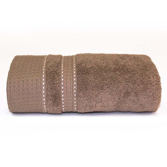 Полотенце "Инди", размер 50х90 см, цвет коричневый