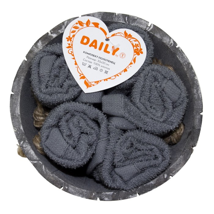 КМП "Труа", размер 30х30 см-5 шт., цвет тёмно-серый