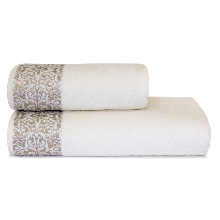 КМП "Клео", размер 50х90 см-1 шт., 70х130 см-1 шт., цвет экрю