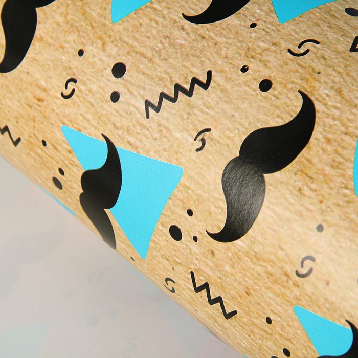 Бумага упаковочная глянцевая "Усабрь" (Крафт) ,50 х 70 см