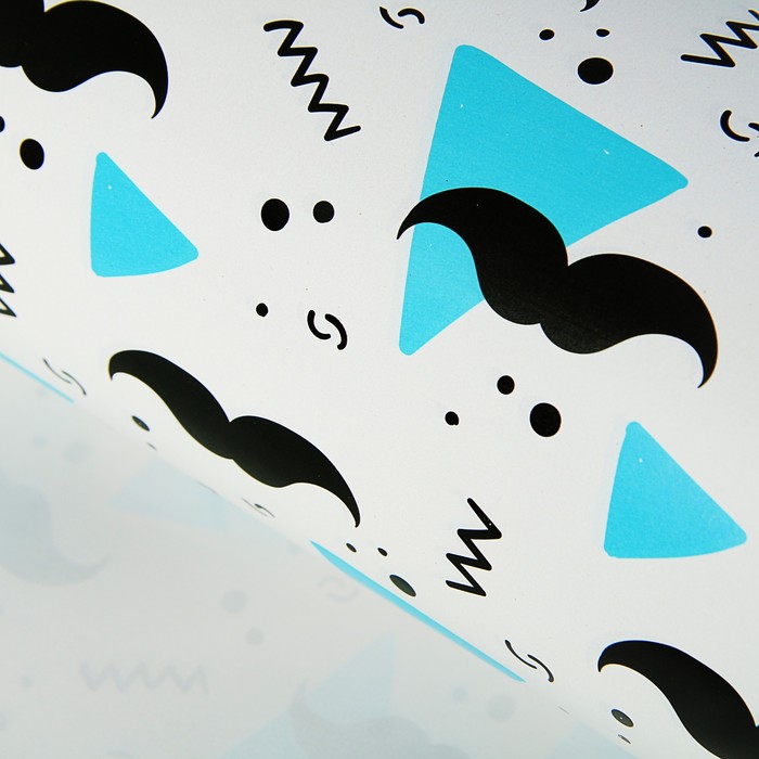 Бумага упаковочная глянцевая "Усабрь" (Белый), 50 х 70 см