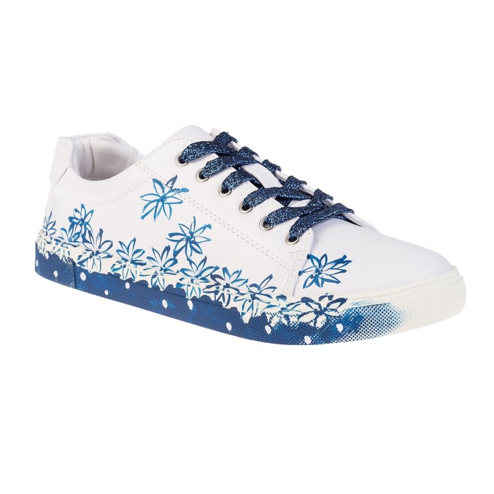 Кеды женские TopLand арт. 2424-Z82898AT, белый/синий, размер 40