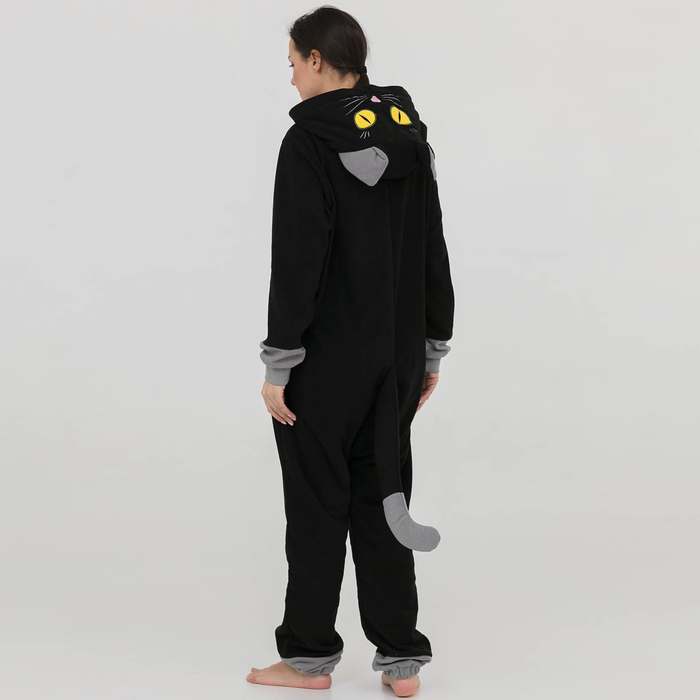 Комбинезон-кигуруми "Черный кот" (XL), р.50-52, рост 182-190 см
