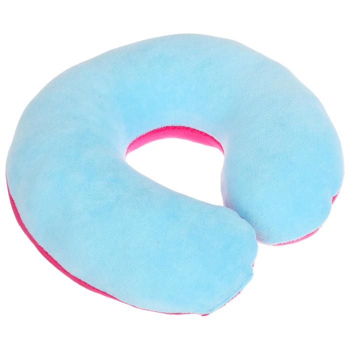 Подушка-воротник путешественника, релакс детская, мягкий велюр, цвет МИКС