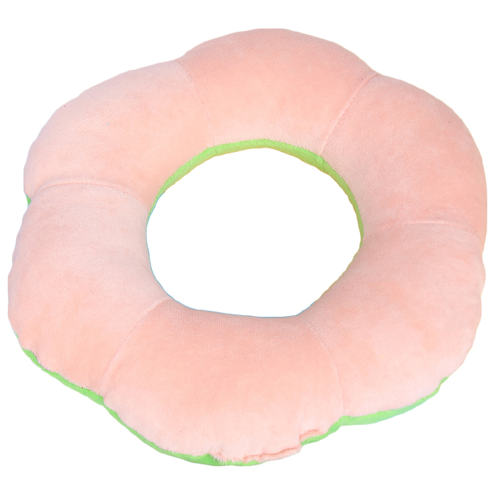 Подушка путешественника релакс мягкий велюр, цвет МИКС