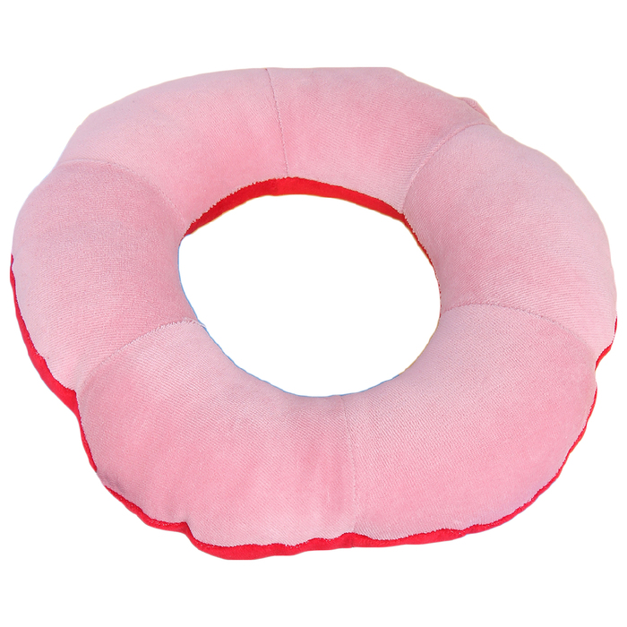 Подушка путешественника релакс мягкий велюр, цвет МИКС