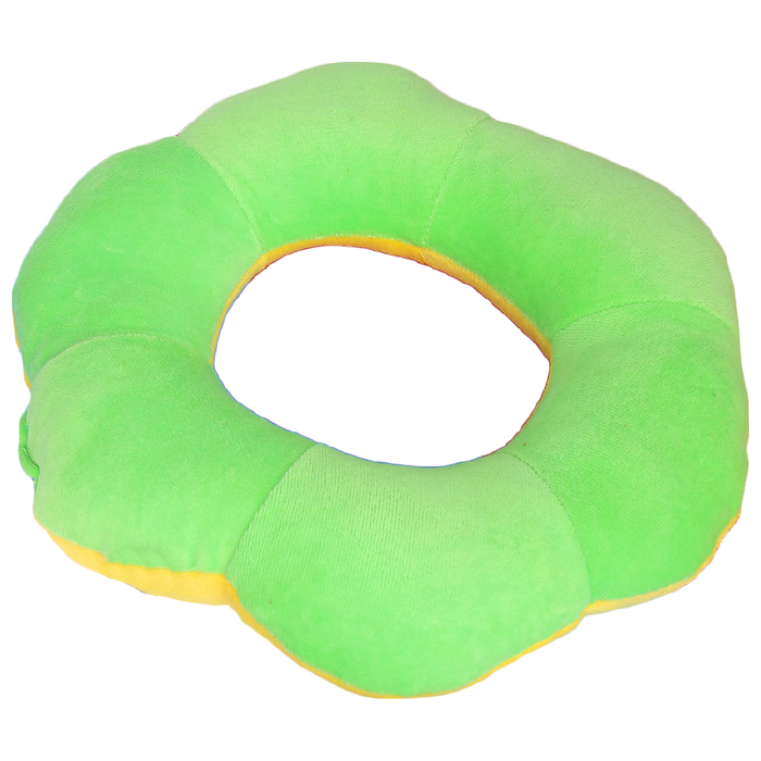 Подушка путешественника релакс мягкий велюр, цвет МИКС